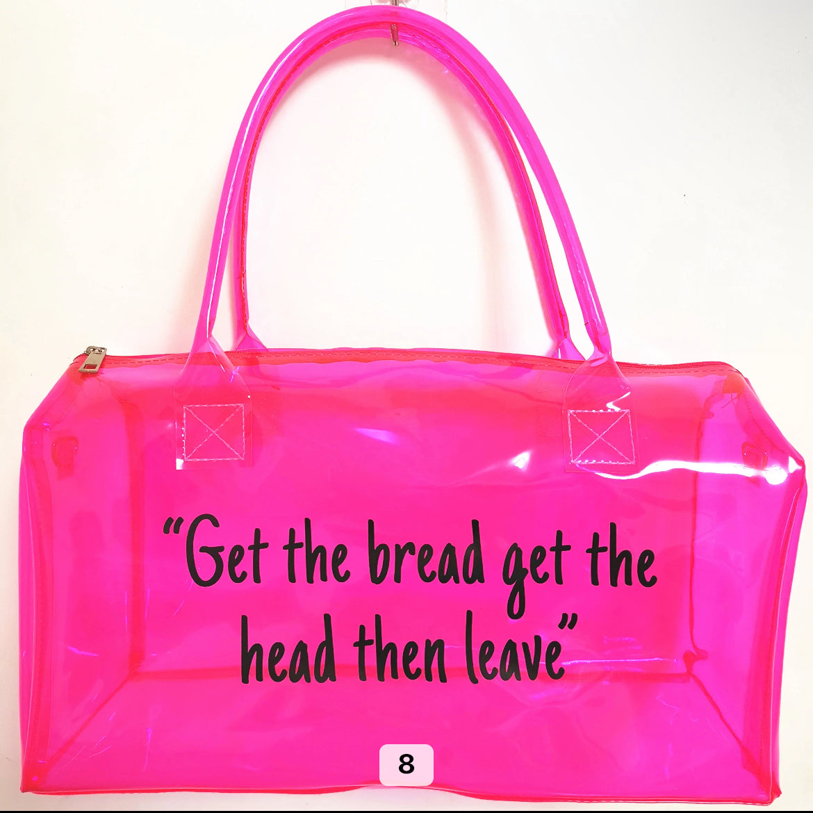 Jelly duffel bag said it all!