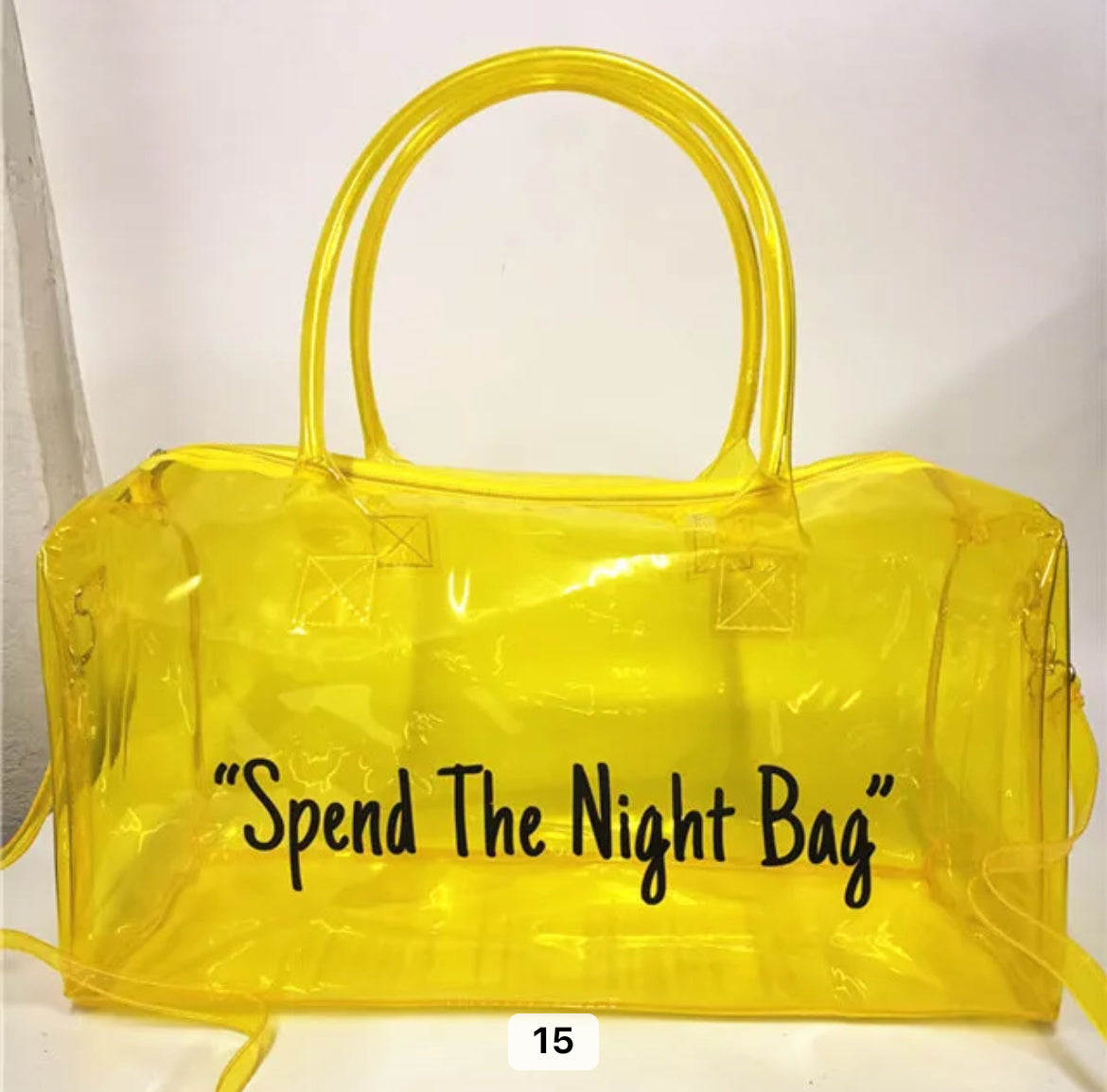 Jelly duffel bag said it all!