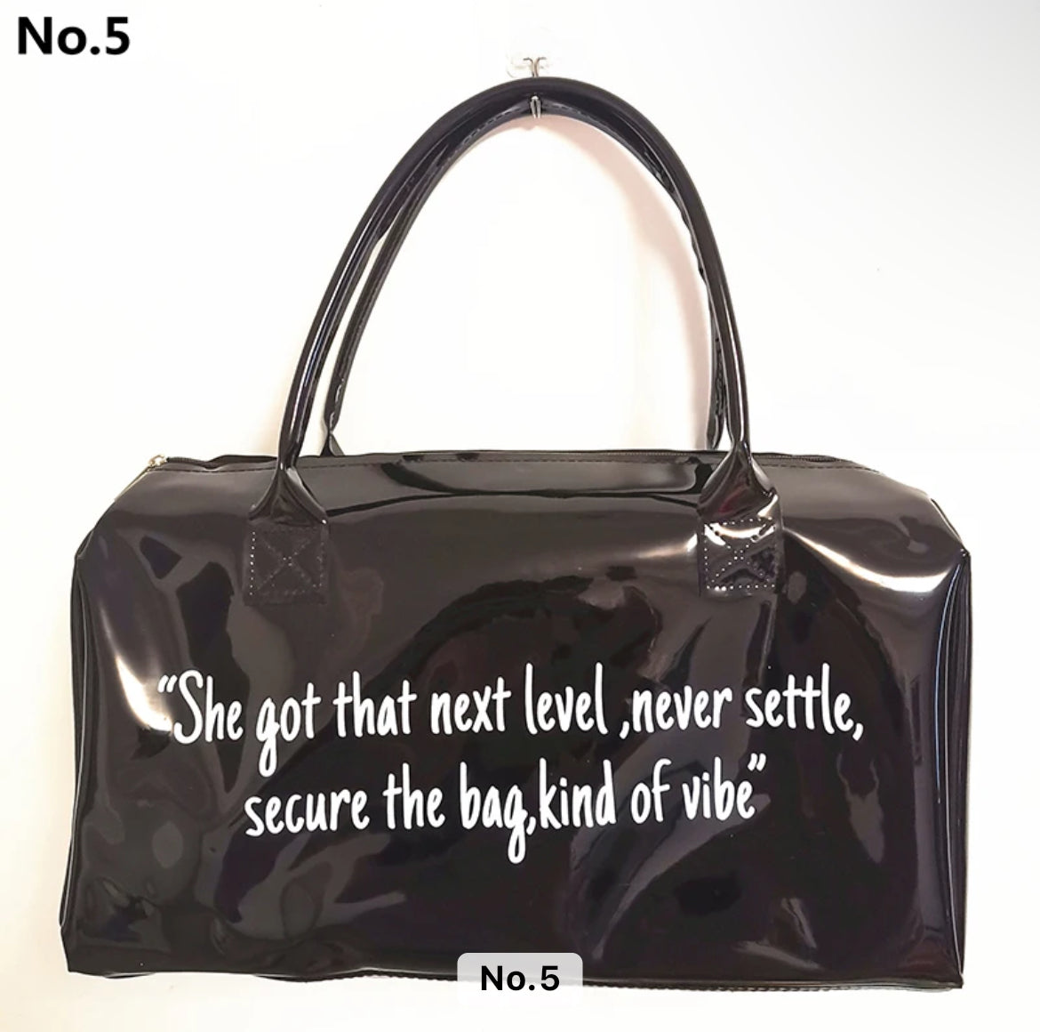 Jelly duffel bag said it all!